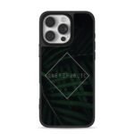 ONEREPUBLIC dark palm leaves iPhone 16 Pro Max Black Case