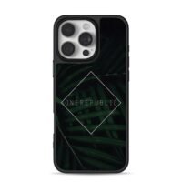 ONEREPUBLIC dark palm leaves iPhone 16 Pro Max Black Case