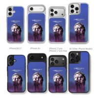 OneRepublic Human melting statue Chris Brown Phone Case Black Electroplated Silver For Iphone 11 To 17