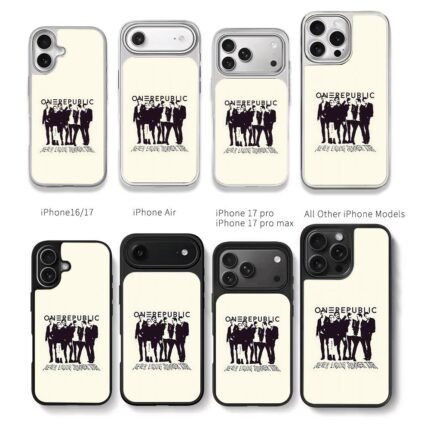 OneRepublic Never Ending SummerTour Chris Brown Phone Case Black Electroplated Silver For Iphone 11 To 17