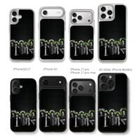 OneRepublic with Apologize lyrics Chris Brown Phone Case Black Electroplated Silver For Iphone 11 To 17