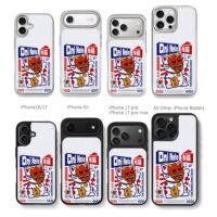 Oni Neko maneki neko oni mask lucky Chris Brown Phone Case Black Electroplated Silver For Iphone 11 To 17