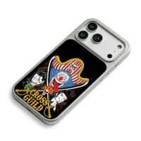 OP Cross Guild Buggy Croc Mihawk iPhone 17 Pro Max Electroplated Silver Case2
