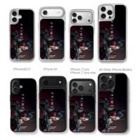 Optimus Prime robot with PRIME text Chris Brown Phone Case Black Electroplated Silver For Iphone 11 To 17