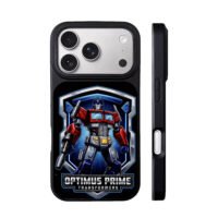 Optimus Prime Transformer robot art iPhone 17 Pro Max Black Case