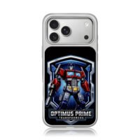 Optimus Prime Transformer robot art iPhone 17 Pro Max Electroplated Silver Case1