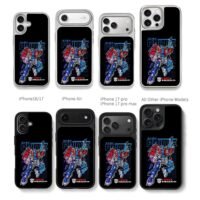 Optimus Prime Transformers x Gshock Chris Brown Phone Case Black Electroplated Silver For Iphone 11 To 17