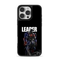 Optimus Prime with Leader on black iPhone 16 Pro Max Black Case