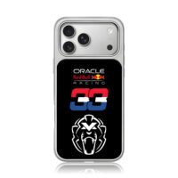Oracle Red Bull Racing 33 lion iPhone 17 Pro Max Electroplated Silver Case1