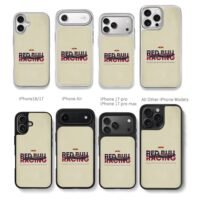 Oracle Red Bull Racing F1 car logo Chris Brown Phone Case Black Electroplated Silver For Iphone 11 To 17