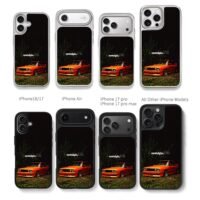 Orange BMW E30 with nostalgia ULTRA Chris Brown Phone Case Black Electroplated Silver For Iphone 11 To 17