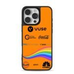 Orange brand logos rainbow waves Phone Case for iPhone 11-17 & Samsung Galaxy S24-S26