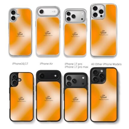 Orange grad Um Yeah Oscar Piastri Chris Brown Phone Case Black Electroplated Silver For Iphone 11 To 17