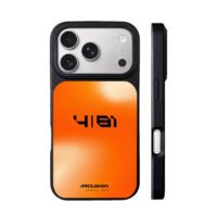 Orange gradient 4 81 McLaren F1 iPhone 17 Pro Max Black Case