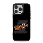 Orange Nissan Skyline racing car Phone Case for iPhone 11-17 & Samsung Galaxy S24-S26