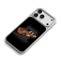 Orange Nissan Skyline racing car iPhone 17 Pro Max Electroplated Silver Case2