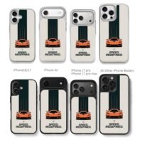 Orange supercar Speed Redefined Chris Brown Phone Case Black Electroplated Silver For Iphone 11 To 17