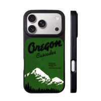 Oregon Cascades snow pines fish hunt iPhone 17 Pro Max Black Case