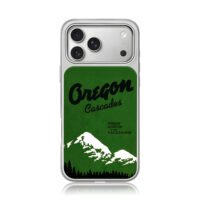 Oregon Cascades snow pines fish hunt iPhone 17 Pro Max Electroplated Silver Case1
