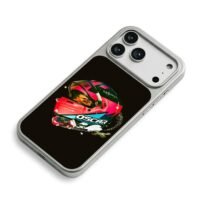 Oscar F1 helmet Monster race car iPhone 17 Pro Max Electroplated Silver Case2