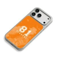 Oscar Piastri 81 F1 celebration art iPhone 17 Pro Max Electroplated Silver Case2