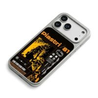 Oscar Piastri 81 F1 racing graphic iPhone 17 Pro Max Electroplated Silver Case2
