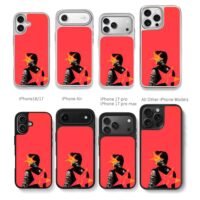 Oscar Piastri 81 F1 stars red art Chris Brown Phone Case Black Electroplated Silver For Iphone 11 To 17