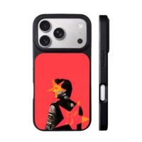 Oscar Piastri 81 F1 stars red art iPhone 17 Pro Max Black Case