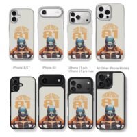 Oscar Piastri 81 McLaren F1 art Chris Brown Phone Case Black Electroplated Silver For Iphone 11 To 17