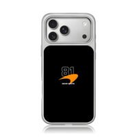 Oscar Piastri 81 McLaren logo iPhone 17 Pro Max Electroplated Silver Case1