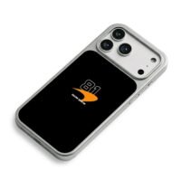 Oscar Piastri 81 McLaren logo iPhone 17 Pro Max Electroplated Silver Case2