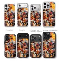 Oscar Piastri F1 81 McLaren collage Chris Brown Phone Case Black Electroplated Silver For Iphone 11 To 17