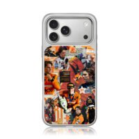 Oscar Piastri F1 81 McLaren collage iPhone 17 Pro Max Electroplated Silver Case1