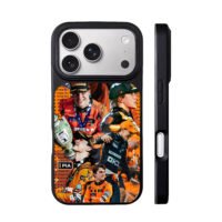 Oscar Piastri F1 celebration orange iPhone 17 Pro Max Black Case