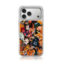 Oscar Piastri F1 celebration orange iPhone 17 Pro Max Electroplated Silver Case1