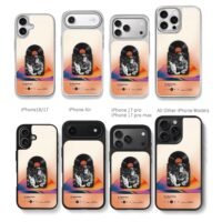 Oscar Piastri F1 champion vinyl art Chris Brown Phone Case Black Electroplated Silver For Iphone 11 To 17