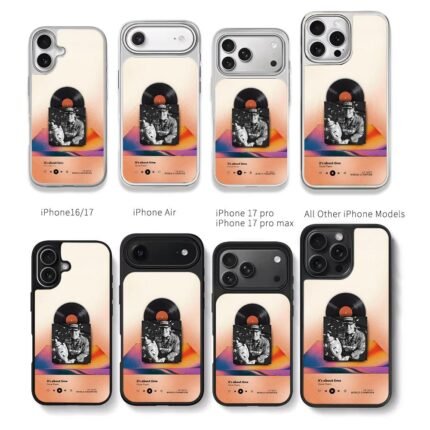 Oscar Piastri F1 champion vinyl art Chris Brown Phone Case Black Electroplated Silver For Iphone 11 To 17