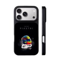 Oscar Piastri F1 helmet OP McLaren iPhone 17 Pro Max Black Case