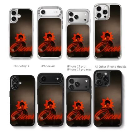 Oscar Piastri F1 neon portrait Chris Brown Phone Case Black Electroplated Silver For Iphone 11 To 17