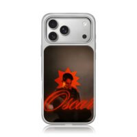 Oscar Piastri F1 neon portrait iPhone 17 Pro Max Electroplated Silver Case1