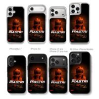Oscar Piastri F1 orange car helmet Chris Brown Phone Case Black Electroplated Silver For Iphone 11 To 17