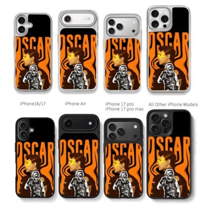 Oscar Piastri F1 racer orange art Chris Brown Phone Case Black Electroplated Silver For Iphone 11 To 17