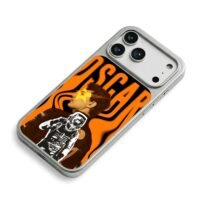 Oscar Piastri F1 racer orange art iPhone 17 Pro Max Electroplated Silver Case2