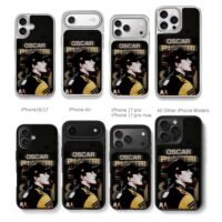 Oscar Piastri F1 racer portrait Chris Brown Phone Case Black Electroplated Silver For Iphone 11 To 17