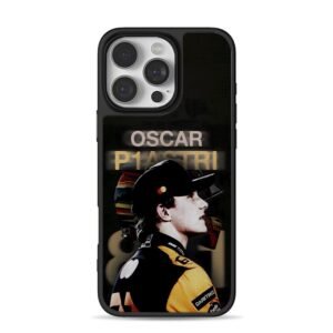 Oscar Piastri F1 racer portrait Phone Case for iPhone 11-17 & Samsung Galaxy S24-S26