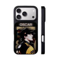 Oscar Piastri F1 racer portrait iPhone 17 Pro Max Black Case