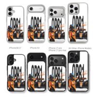 Oscar Piastri McLaren F1 81 racecar Chris Brown Phone Case Black Electroplated Silver For Iphone 11 To 17