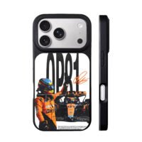 Oscar Piastri McLaren F1 81 racecar iPhone 17 Pro Max Black Case
