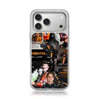 Oscar Piastri McLaren F1 car trophy iPhone 17 Pro Max Electroplated Silver Case1