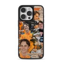 Oscar Piastri McLaren F1 collage Phone Case for iPhone 11-17 & Samsung Galaxy S24-S26